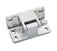 Generic 304 Stainless Steel Industrial Hinge Heavy Duty Door Hinge with Mounting Plates for Commercial Oven Doors Cold Storage Units and Industrial Enclosures, Style A