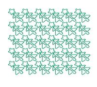 generic 30Pcs Christmas Shape Paper Clips - 1.3x0.7in Five-Pointed Star & Tree Bookmark Clips for Planner Decor, Office Stationery & Fun Gifts, Plastic Coated