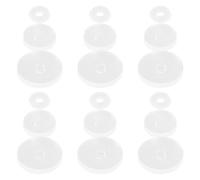Generic 30pcs Resin Earring and Nose Support Backs for Sensitive Skin with Flying Saucer Shape, Easy to Apply Stabilizer Pads for Heavy Earrings and Piercings