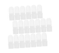 Generic 30Pcs Transparent Nail Protector Polish Shield Covers for Manicure Nail Art Design Scratch-resistant Polish Varnish Shield Practical Salon Tool