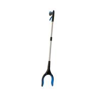 Generic 32-Inch Foldable Grabber Reacher Tool, 360-Degree Rotating Head, Heavy Duty Pick Up Stick with Magnet, Blue