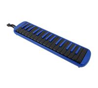 Generic 32 Key Blue Melodica Portable Wind Musical Instrument with Bag for Beginner Practice F-32s for Music Lovers (Blue)