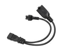 Generic 32cm IEC320 C14 to and Nema 5-20R Power Cord Splitter for Printers and LCDs Durable and Flexible PVC