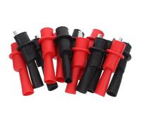 Generic 32pcs Insulated Alligator Clips Electrical Test Clamps Red Black Mini Crocodile Clamps for Circuit Work and Electronics Projects, Universal Clips for Multimeter Test Leads