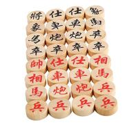 Generic 32x Traditional Xiangqi Chess Pieces,Chinese Chess Pieces,Xiangqi Games Pieces for Family Games
