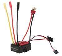 Generic 35A Small Brushless Electronic Speed Controller ESC for 1/16 RC Car with Powerful Braking, Simple Operation (Red)