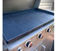 Generic 36"" Silicone Protective Mat for Blackstone Griddle; Heavy Duty Full Wrap Protection, Black