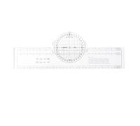Generic 360 Degree Protractor Reading Protractor,Aviation Training Scale,Drafting Tools Measuring Transparent Coordinate Reader Tool