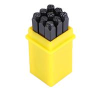 Generic 36Pcs Carbon Steel Alphabet Punch Metal Stamp Set with Storage Box for Metal Marking and Leather Craft Lover Jewelry Making Woodwork