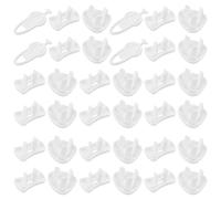 Generic 36pcs White Plastic Wall Outlet Safety Inserts with Rounded Design, Sturdy Electric Plug Protectors to Reduce Risk of Electric Shocks, for Play Areas and Living Rooms