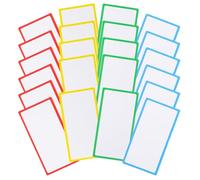 Generic 36pcs Writable Magnetic Name Labels Dry Erase Magnetic Tags with Coated Paper Material and Strong Magnet, Reusable Name Badge Magnets for Office and Household Organization