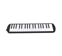Generic 37 Key Melodica Convenient Wind Instrument with Built-in Keyboard Blue/pink/black Suitable for Beginner Learner Practice Resin (Black)