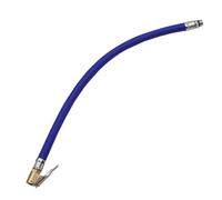 Generic 370mm Car Tyre Compressor Pipe Inflatable Tube with Zinc Chuck Car Tyre Inflation Extension Hose Inflator Pump Hose Adapter for Air Compressors and Inflator Connectors (Blue 9.5MM)