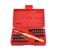 Generic 38st Letter Numbering Set Automatic Letter Number Stamping Metal Punch Stamping Tool Kit for Leather Mark of Plastic