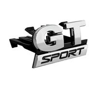 Generic 3d ABS Chrome GT Sport Logo Grille Car Front Grill Emblem Compatible with Polo 5 MK5 GT Sport Badge Accessories