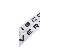AQXYWQLL 3d ABS Discovery Logo Letters Car Front Hood Bonnet Grill Trunk Badge Compatible with 4 Emblem Sticker Accessories(Matt Black)