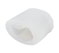 Generic 3D Angel Candle Mold Cute Design Flexible Silicone for Creative Cake Decoration and Candle Making (Angel Holding face with one Hand)
