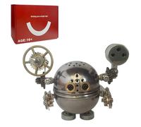 Generic 3D DIY Steampunk Iron Figure Model Kit - 200+PCS Metal Puzzle for Adults, Creative Human Robot Assembly Ornament