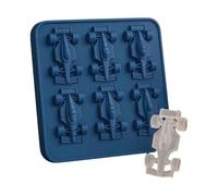 Generic 3D Formula Racing Car Silicone Molds with 6-Cavity Car Ice for Candy (Blue)
