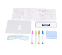 Generic 3D Magic Drawing Pad, Easy Operation Fun Practical Graffiti Painting Board Portable Durable for Children (Green)