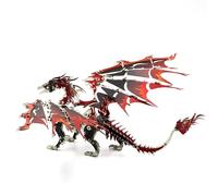 Generic 3D Metal Dragon Puzzle Kit for DIY Assembly Enthusiasts Stainless Steel Mechanical Model 9.76x5.94 Inches