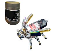 Generic 3D Metal Puzzle, Mechanical Firefly 3D Assembly Model with Glowing Tail, Steampunk DIY Insect Metal Model Kit, Decoration Ornaments and Gift for Teens and Adults - 200PCS