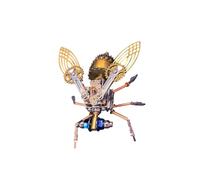 Generic 3D Metal Puzzles for Adults, 100+PCS Steampunk Mechanical Fruit Fly Model Kits, DIY Insect Puzzle Kits to Build, Desktop Decor Gifts for Teens Adults (Mechanical Fruit Fly/121 PCS)