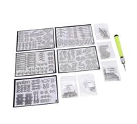 Generic 3D Metal Puzzles Kit Spectacular High Accuracy Mechanical Puzzle Building Blocks for Kids Adults, STEM Educational Toy DIY Assembly Model for Enhancing Logical Thinking and Hand Eye (Silver)