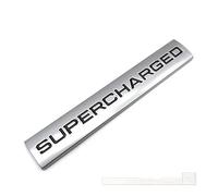 Generic 3D Metal Supercharged Logo Rear Trunk Emblem Badge Car Sticker Compatible with Sport l405 l322 l494(Silver Black)