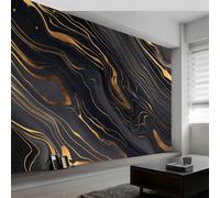 Generic 3D Panoramic Custom Wallpaper Mural, Dark 01 Luxury Marble Vortex, 400 x 280 cm (WxH), Wallpaper Mural