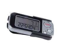 Generic 3D Pedometer Step Tracker Easy Operation for Men Women, Long Lasting Battery Step Counter with Large Screen for Walking Exercise Silver Grey 1pc for Health Enthusiasts