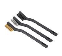 Generic 3D Printer Brush Kit with Steel Brass Nylon Wires for Rust and Dust Removal, 3 Pcs for Maximum Cleaning Performance, Ideal for All 3D Printer Users