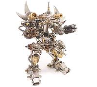 Generic 3D Puzzles for Adults, Mecha Model 3D Metal Puzzle, DIY Stream Punk Metal Assembly Model Kit with Tools, Desk Decor and Gifts for Adults