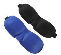 Generic 3D Sleep Mask for Adults 2pcs Black and Blue Gradient 3D Eye Masks for Sleeping Lightweight Full Light Blocking and Comfortable Fit