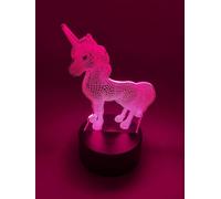 Generic 3D Unicorn Lamp 7 Colour Change LED Night Light for Children's Bedroom Desk Lamp, 12345