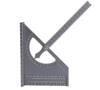 Generic 3D Woodworking Angle Ruler Rustproof Multi Angle Square Protractor for Engineers and Enthusiasts Aluminum Alloy (Silver Gray)