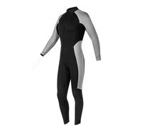 Generic 3MM Diving Suit for Men, Full Body Warm Surfing Wetsuit with Thickened Cold Protection for Snorkeling and Winter Swimming, Durable Neoprene, Long Sleeve (Black Gray XXL)