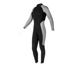 Generic 3MM Wetsuit for Men, Thickened Full Body Diving Suit for Winter Swimming, Cold Water Protection, Durable Neoprene Material, 1 X Long-sleeve Wetsuit (Black Gray XL)