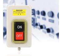 Generic 3P Push Button Switch Self Locking Robust On Off Power Control Switch AC 380V 3.7kW for Industrial Motor Use
