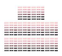 Generic 3pack File Tabs Flags Book Index Stickers, Pet Writable Adhesive Page Markers, Black Pink Gradient, for Notebook File Classification and Bible