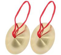 Generic 3pairs Alloy Finger Cymbals for Boys and Girls Musical Instrument for Parent-boy Girl Interaction and Music Education Hand Cymbals for Creative Play and Skill Development