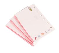 Generic 3pcs A7 Loose-leaf Paper Refill Colorful Assorted Paper Sheets for Writing and Diary Fits 6 Ring A7 Size Binders Planner Inserts for Home and Office