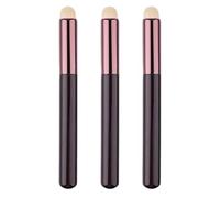 Generic 3pcs Artificial Fiber Lip Brush for Applying Lipstick and Lip Gloss with Wooden Handle Mini Concealer and Smudge Makeup Tool