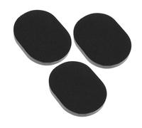 Generic 3pcs Bamboo Charcoal Facial Cleansing Sponges for Deep Skin Cleaning Black Soft and Thick Texture for Daily Skincare Routine