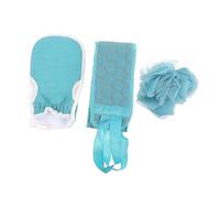Generic 3pcs Bath Towel Set with Sponge and Cloth Material Including Bath Shower Ball and Back-pulling Towel for Gentle Scrubbing and Convenient Bathing Suitable for Children