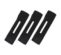 Generic 3pcs Black Fabric Hairbands Hair Bun Making Tool for Women Comfortable Iron and Polyester Material Elegant Hair Curler for Creating Waves and Stylish Hairdos