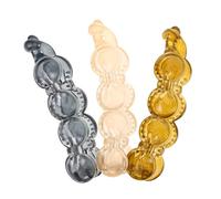 Generic 3pcs Bow Hair Claw Clips Stylish Banana Clips for Women Comfortable Hair Accessories for Daily Wear Versatile Bowknot Design Jelly Grey