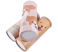 Generic 3pcs Car Tissues Cylinder Box with Cute Fashion Prints, 40 Sheets Each, Portable Facial Wipes for Travel and Car Cup Holders, Multi-color Set