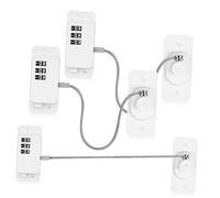Generic 3Pcs Combination Window Lock Damage Installation Safety Guard for Windows Cabinets and Durable Adhesive Design No Drill Required Enhanced Security for Peace