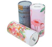 Generic 3pcs Convenient Car Napkin Portable Face Tissue Multi-Function Disposable Paper Round Tissue Dispenser with 50 Sheets Each Cylinder A Box is Needed Style
